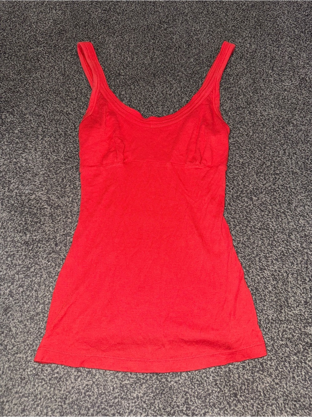 Y2K Old Navy Red Fitted Tank Top Women’s Small Soft Stretchy Basic